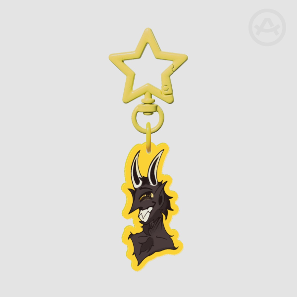 Cuphead Devil Keychain