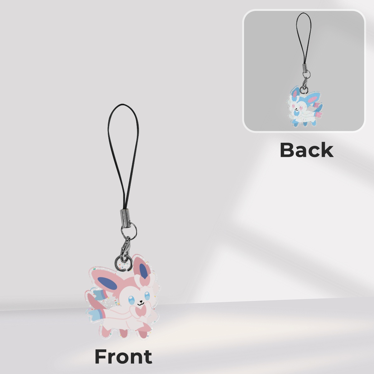 [PKMN] PokéChibi Sylveon Glitter Acrylic Charm