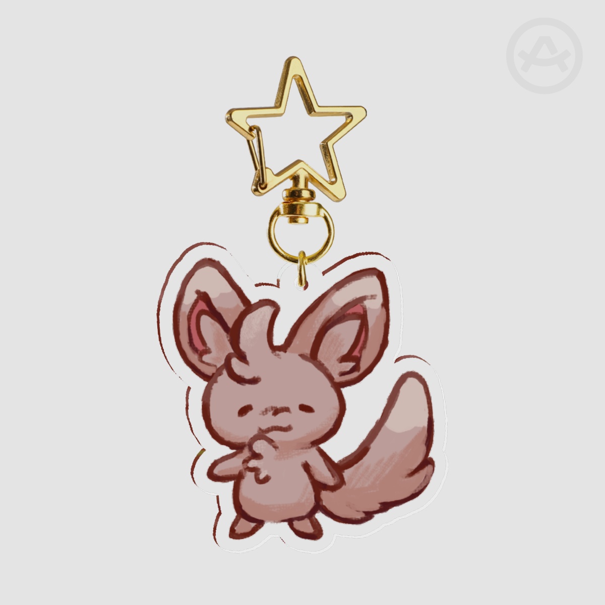 Minccino Clear Acrylic Keychain