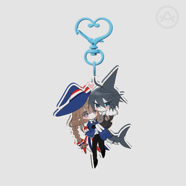 Chibi SameWada - Glitter Acrylic Keychains