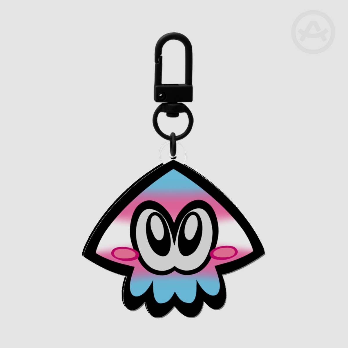 Trans Squid Keychain
