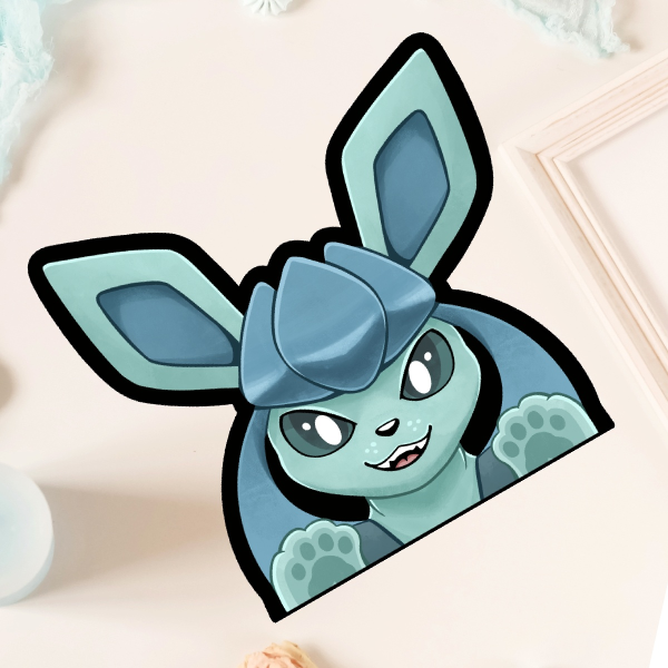 Glaceon Peeker Sticker