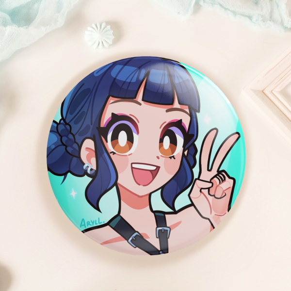 Zoey Round Badges (Button Pins) K-Pop Demon Hunters