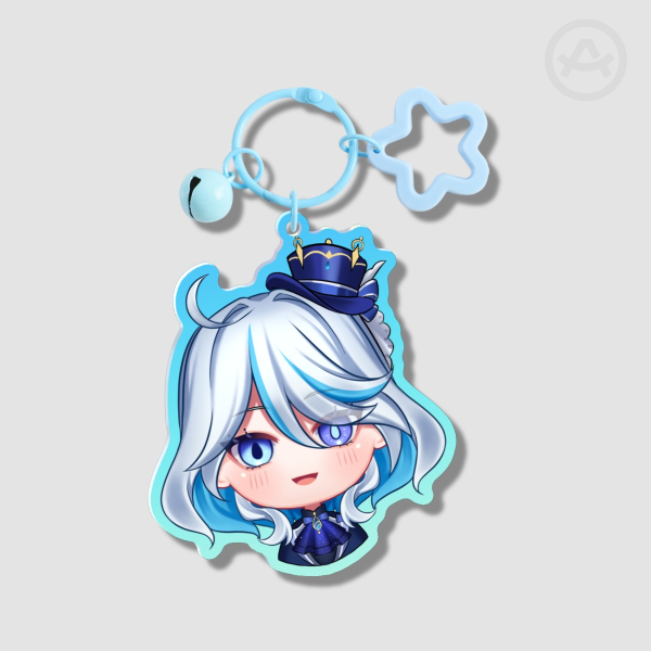 Furina Broken Glass Acrylic Charm