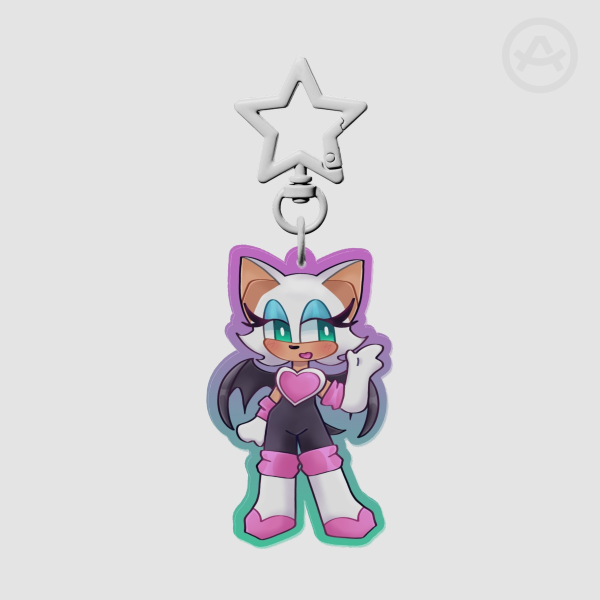 Rouge the bat I Acrylic Keychain