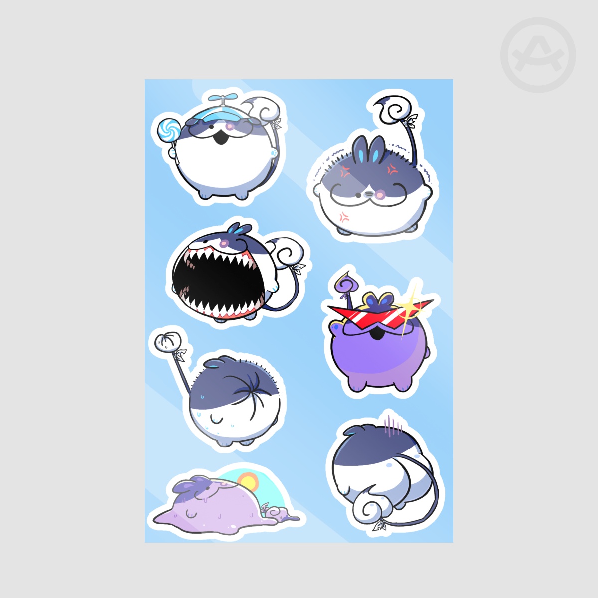 bruisebunny sticker sheet