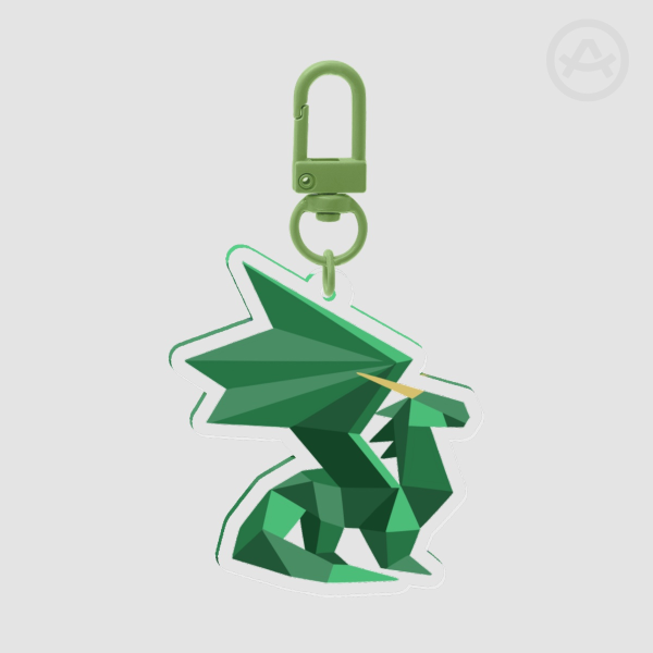 Spyro Dragon statue Keychain