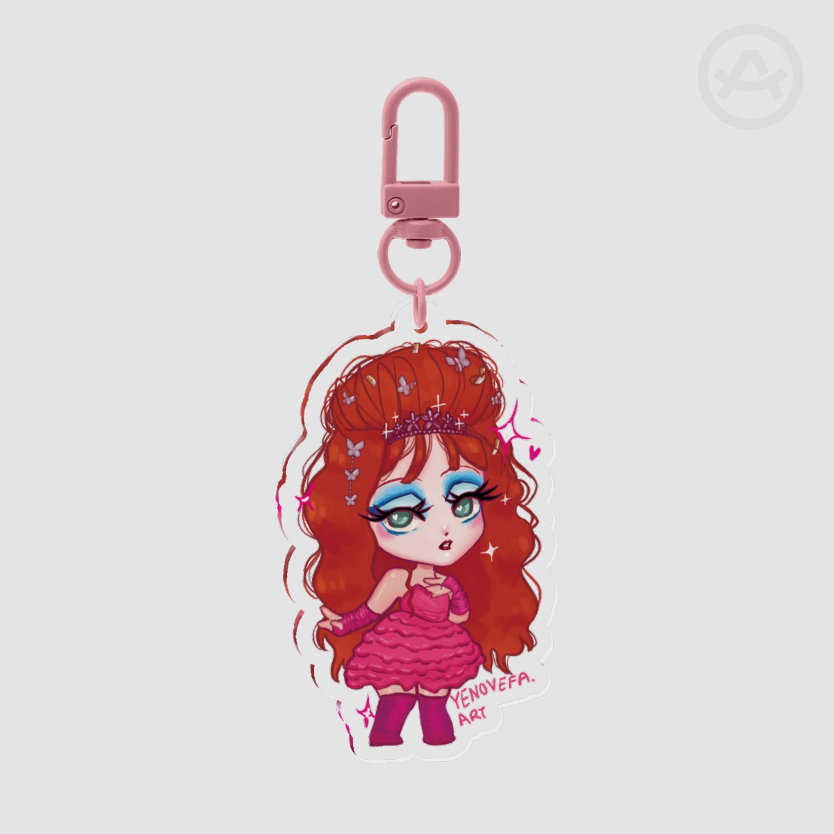 Chappell Roan chibi keychain