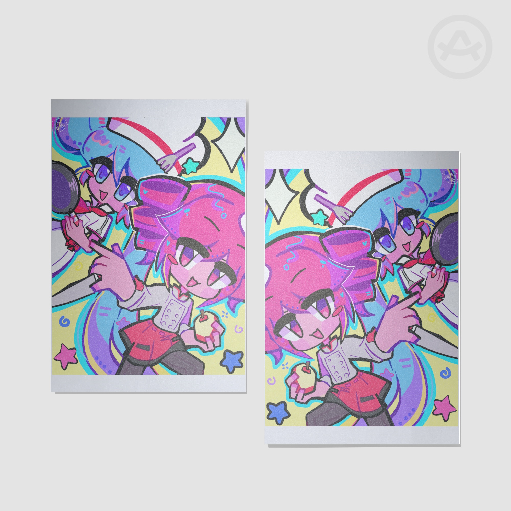 Miku and Teto Postcard