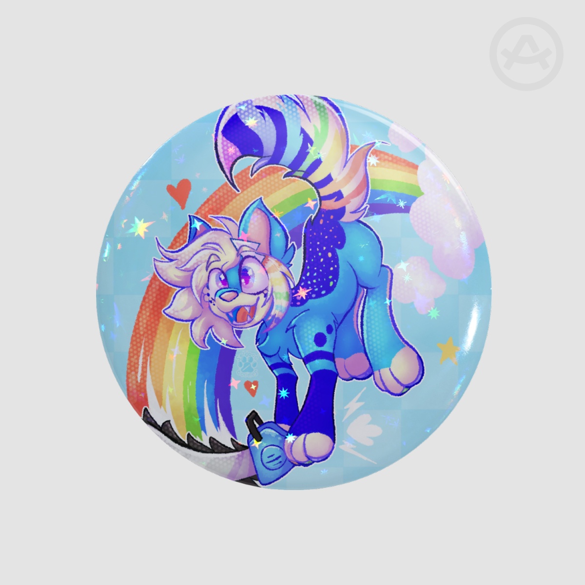 Sparkle Dog Button
