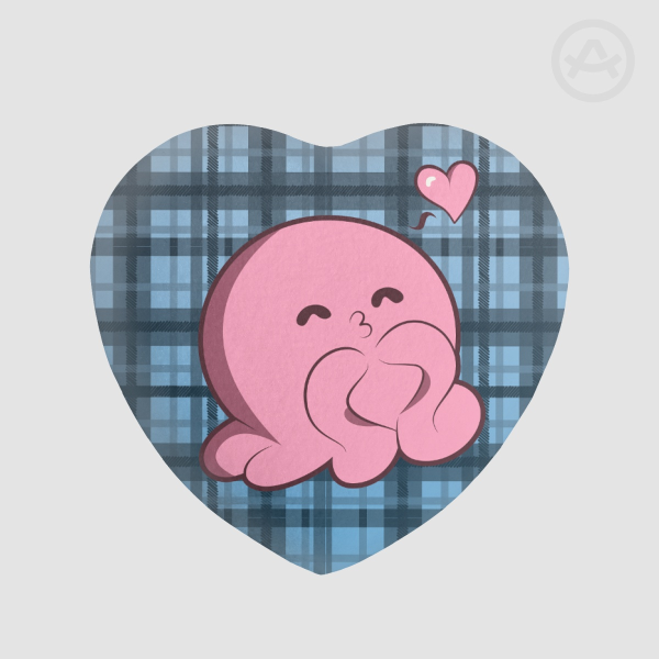 Takopi Original Sins  - Heart Shape Plush Badges