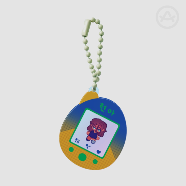 hyuna tamagotchi keychain