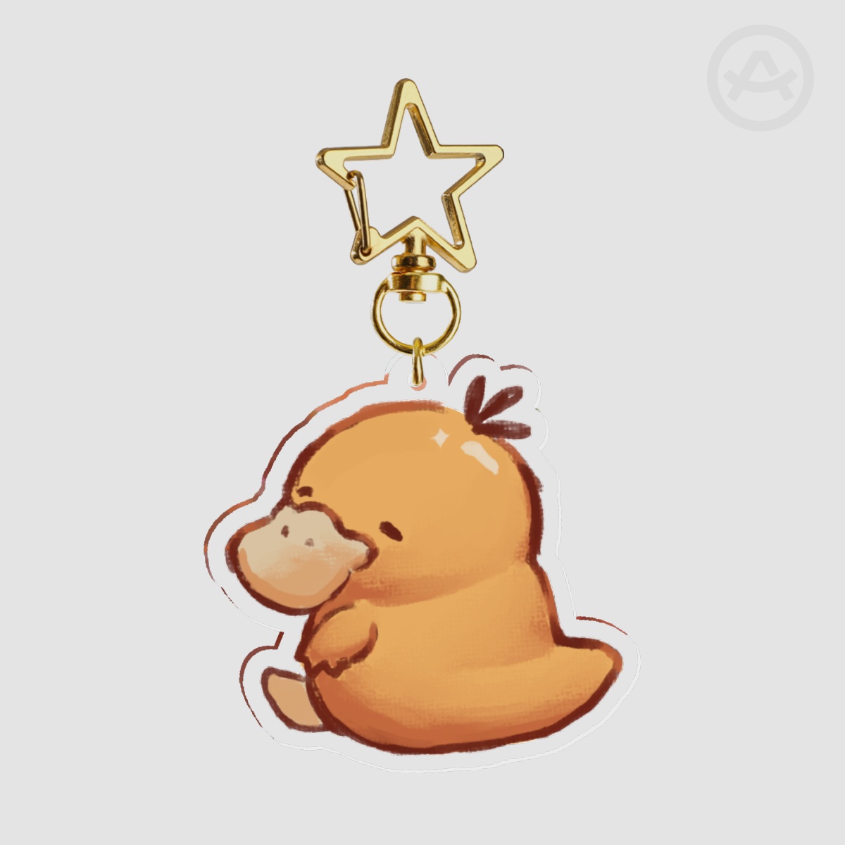 Psyduck Clear Acrylic Keychain