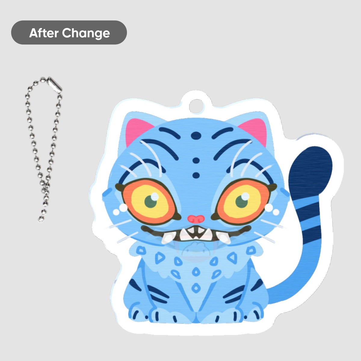 Derpy - Shaped Lenticular Acrylic Pendant