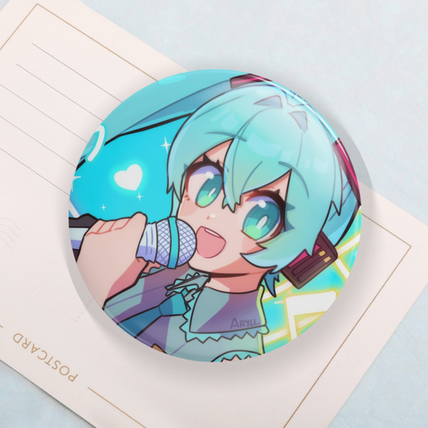 Hatsune Miku Round Badges (Button Pins)