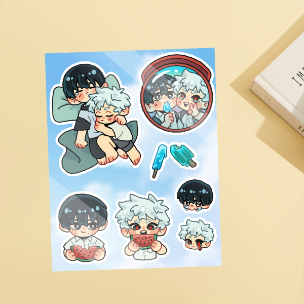 TSHD sticker sheet glossy