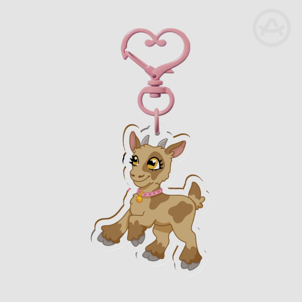 Goat Acrylic Keychain