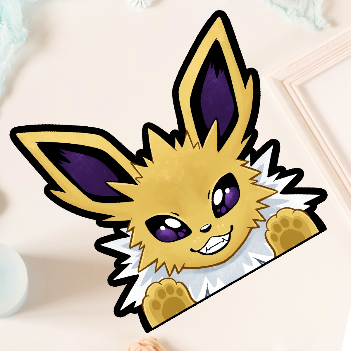 Jolteon Peeker Sticker