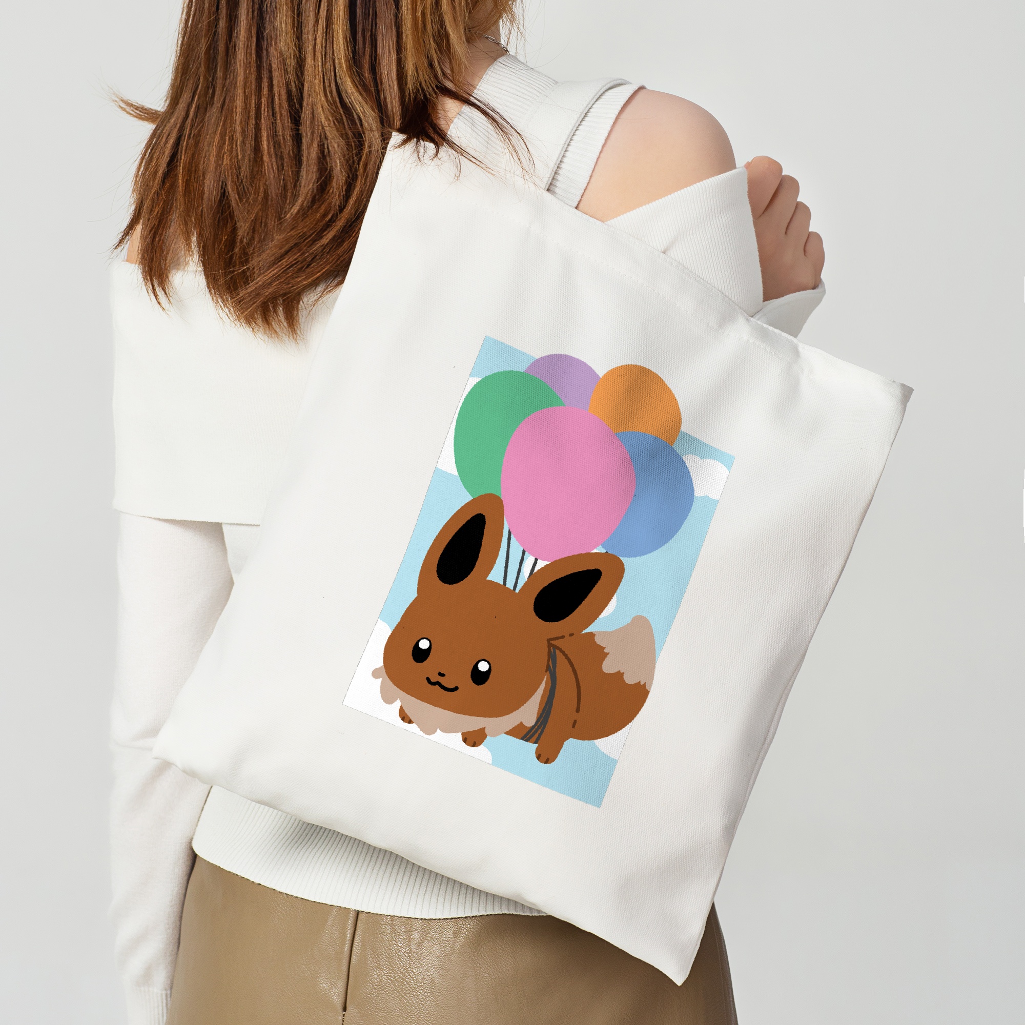 [PKMN] Eevee FLY Canvas Tote Bag