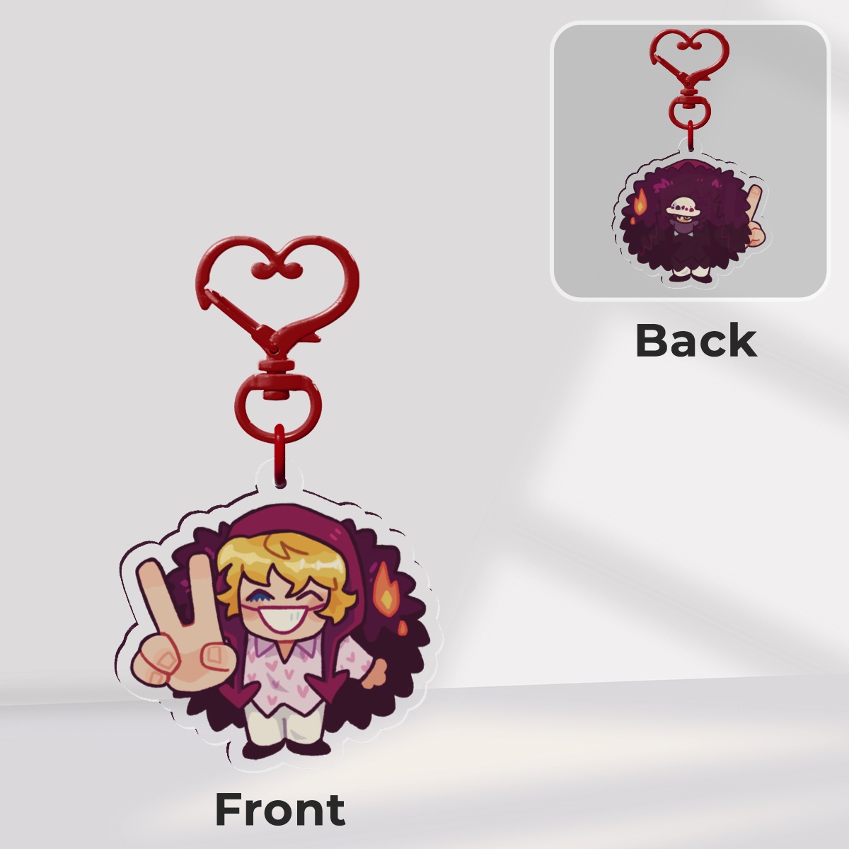 Corazon + Law || Double-sided Keychain
