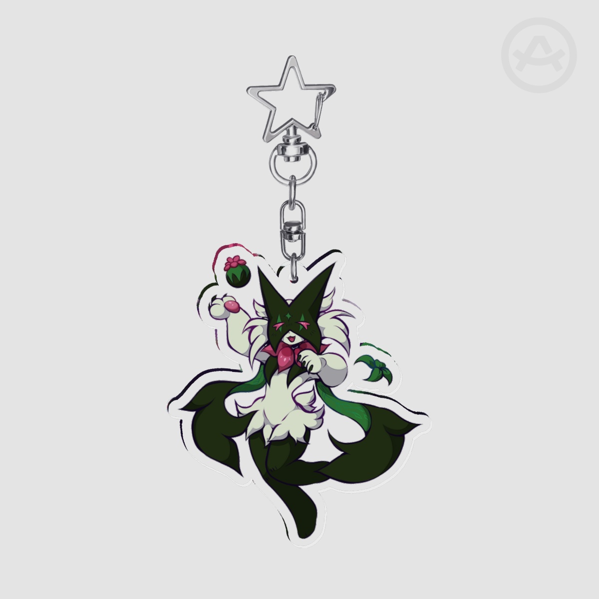 Magician Cat Double Sided Acrylic Keychain