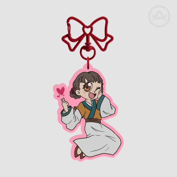 Ribbon Girl Keychain