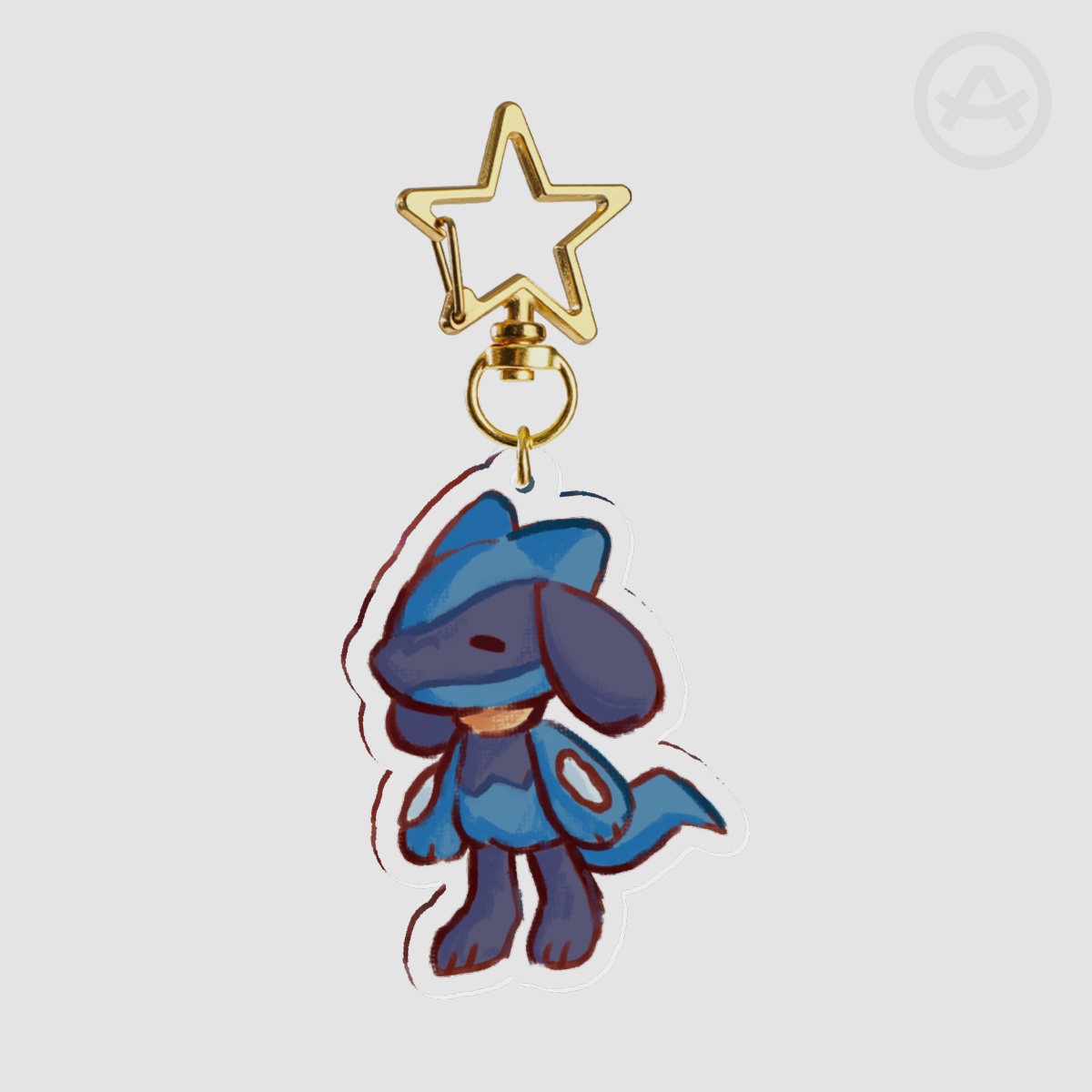 Riolu Clear Acrylic Keychain