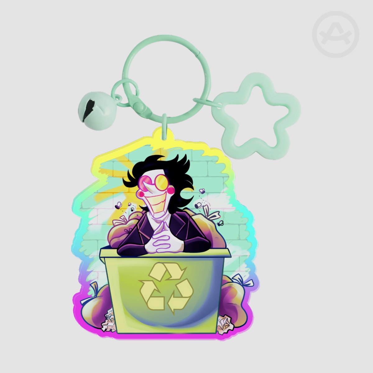 Spamton acrylic keychain