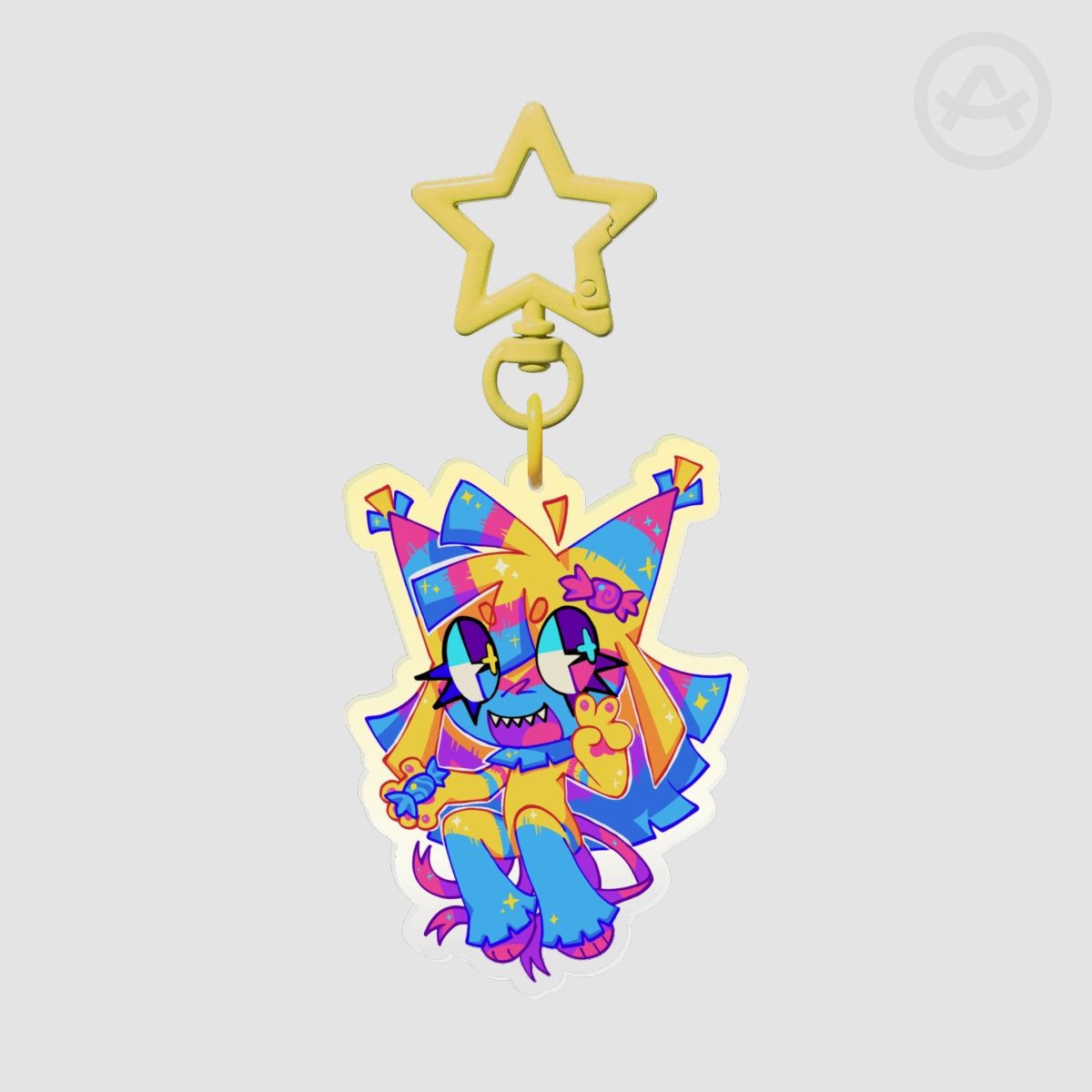 Yatta  Colored Edge Acrylic Keychain