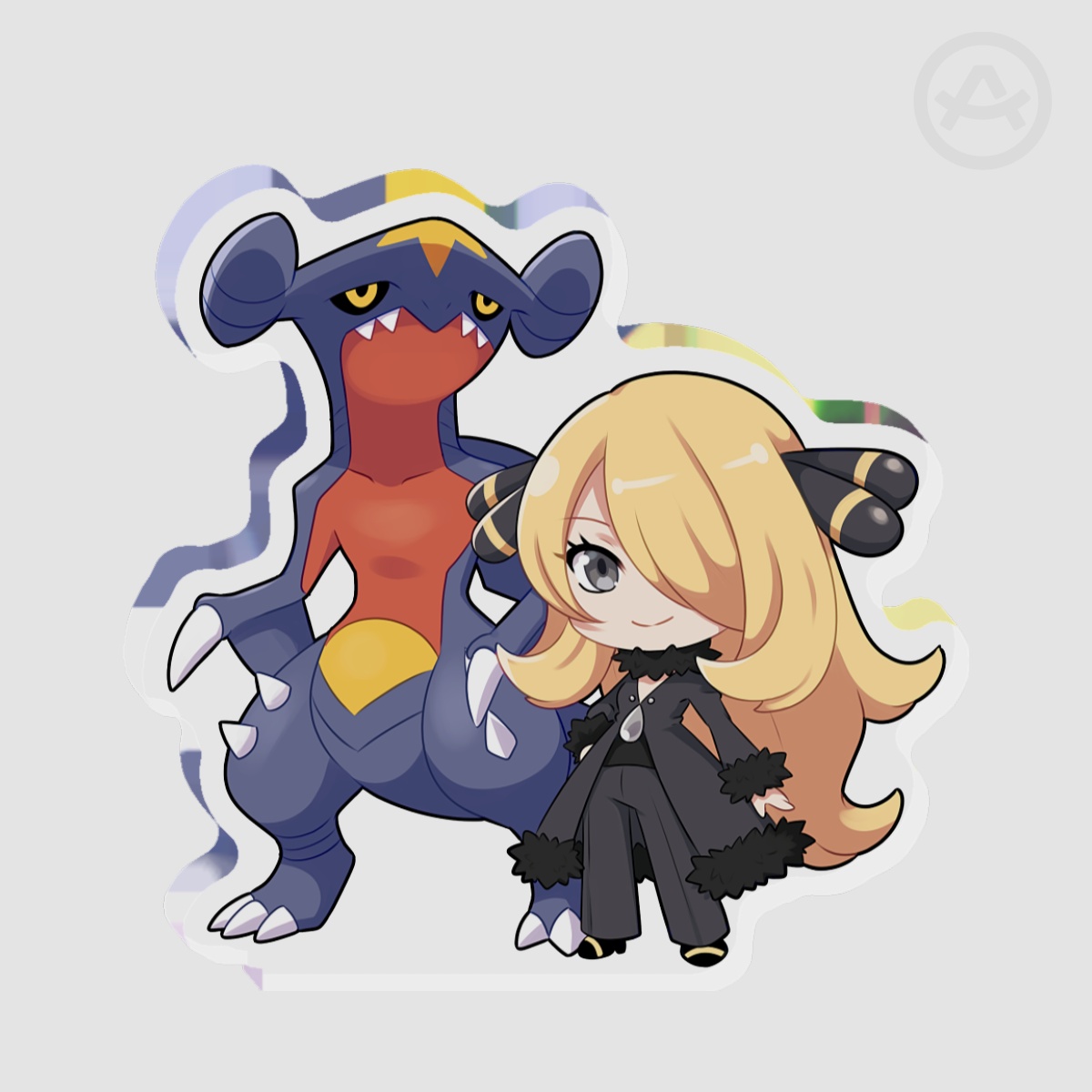 Cynthia and Garchomp Thick Acrylic Stand (No Base)