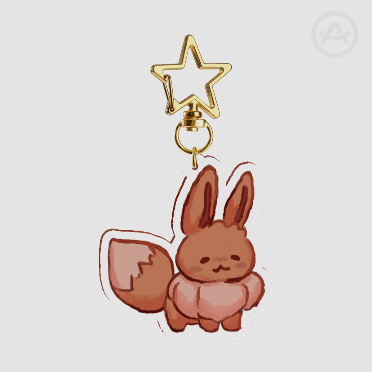 Eevee Clear Acrylic Keychain