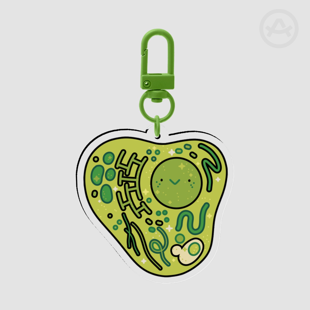 Animal Cell Microbiology Clear Acrylic Keychain