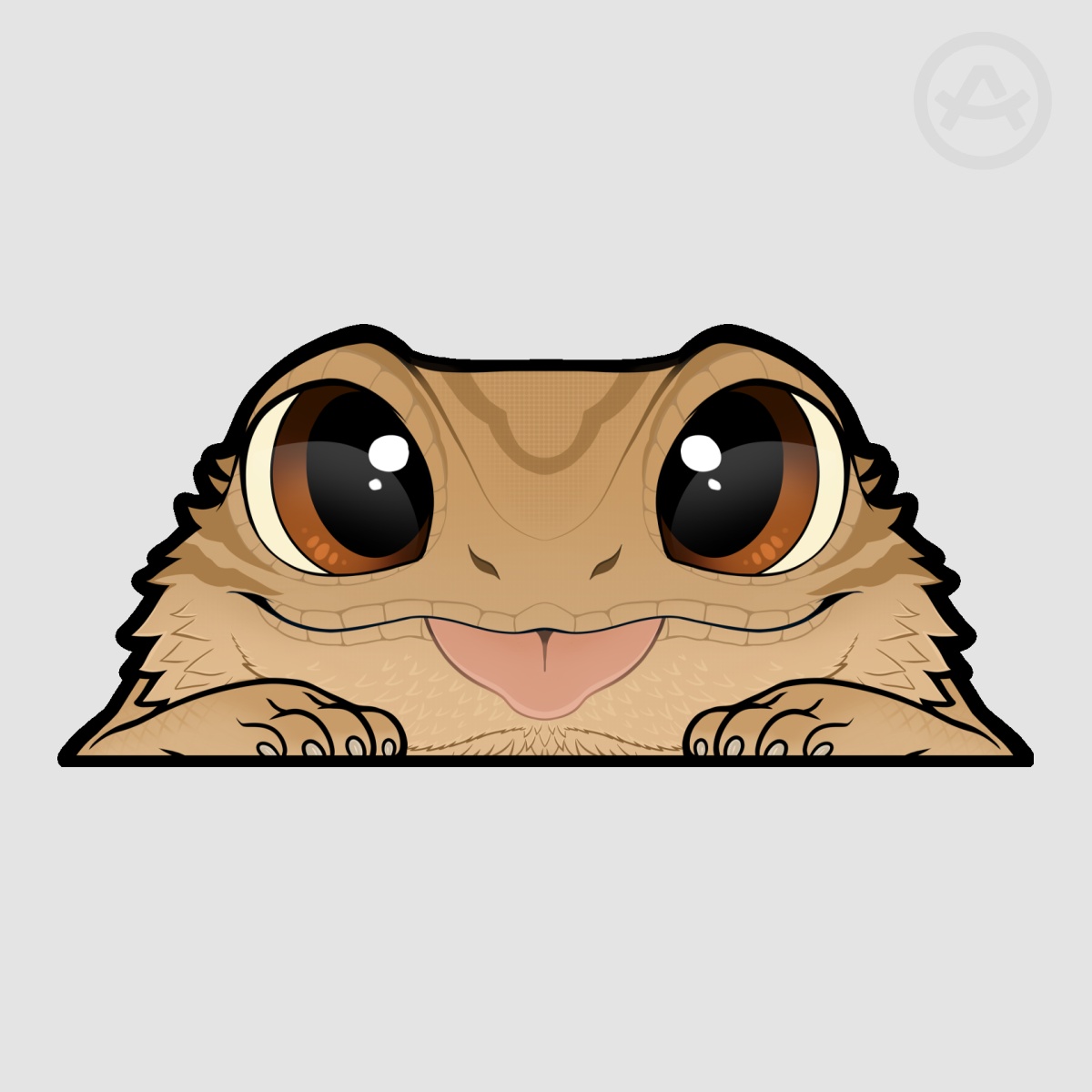 Bearded Dragon Peeper Sticker