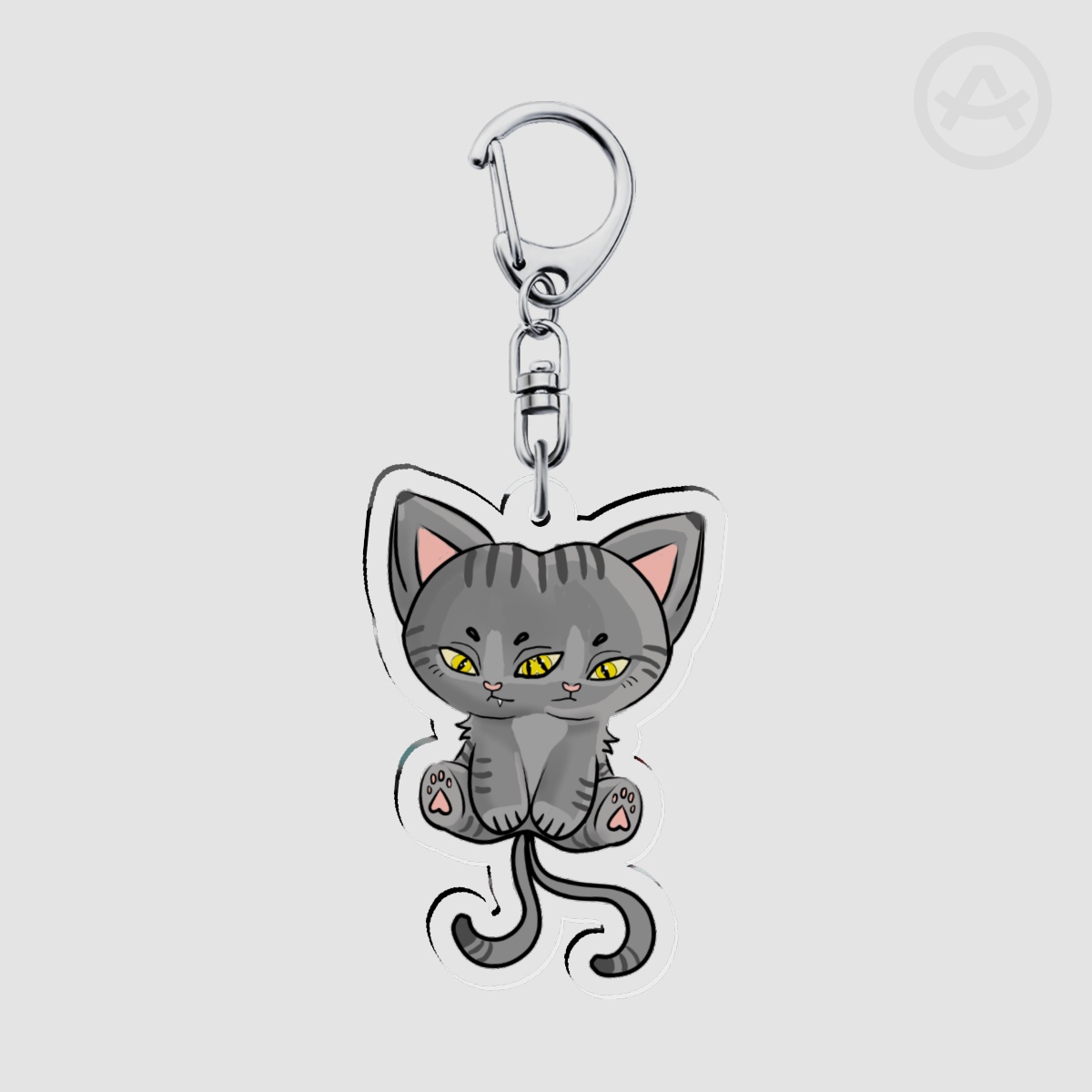 Janus Cat Chimera Acrylic Keychain
