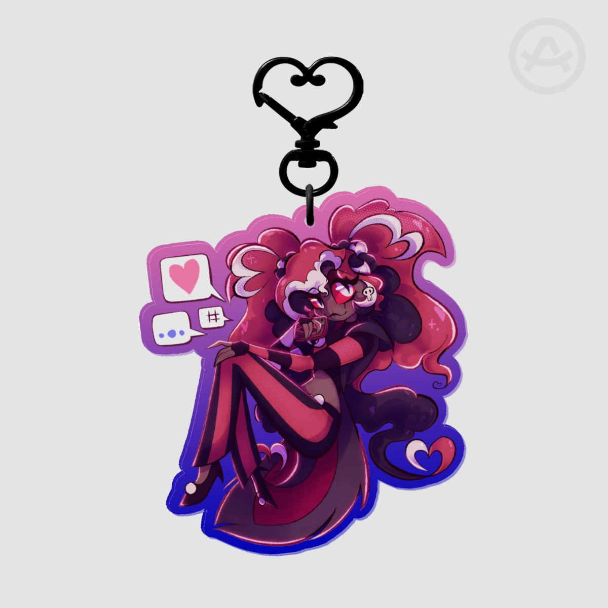 Velvette Acrylic Keychain