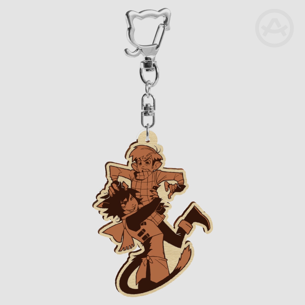 izutsumi and chilchuck wooden keychain