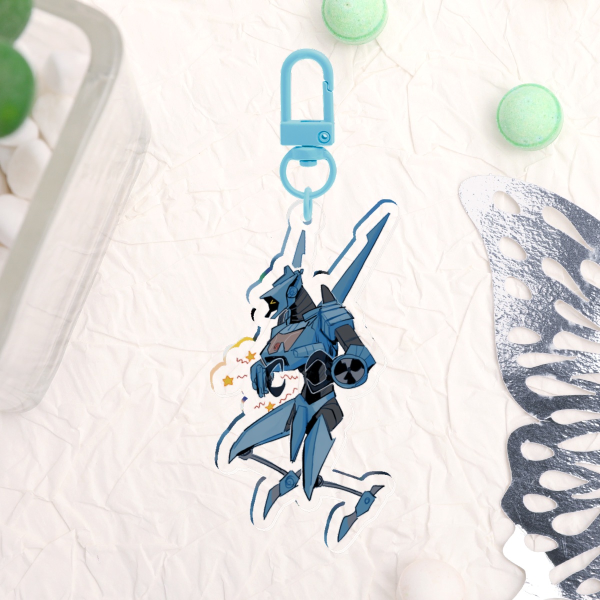 Whirl Tummyache - Clear Acrylic Keychain
