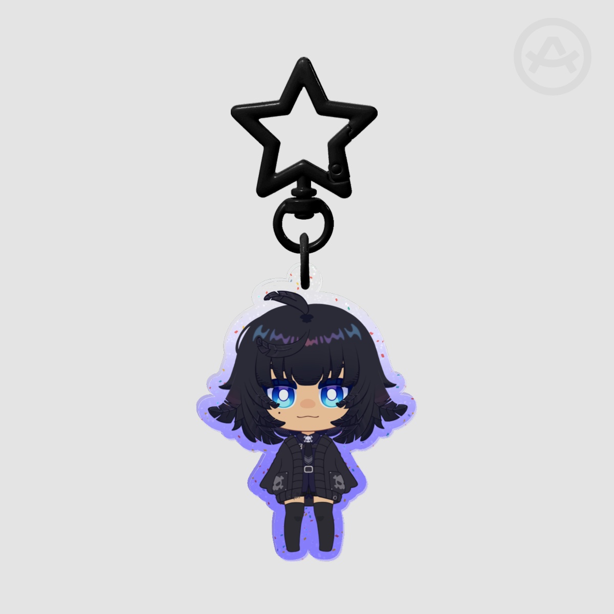 Vtuber - Dys Mortem Glitter Keychain