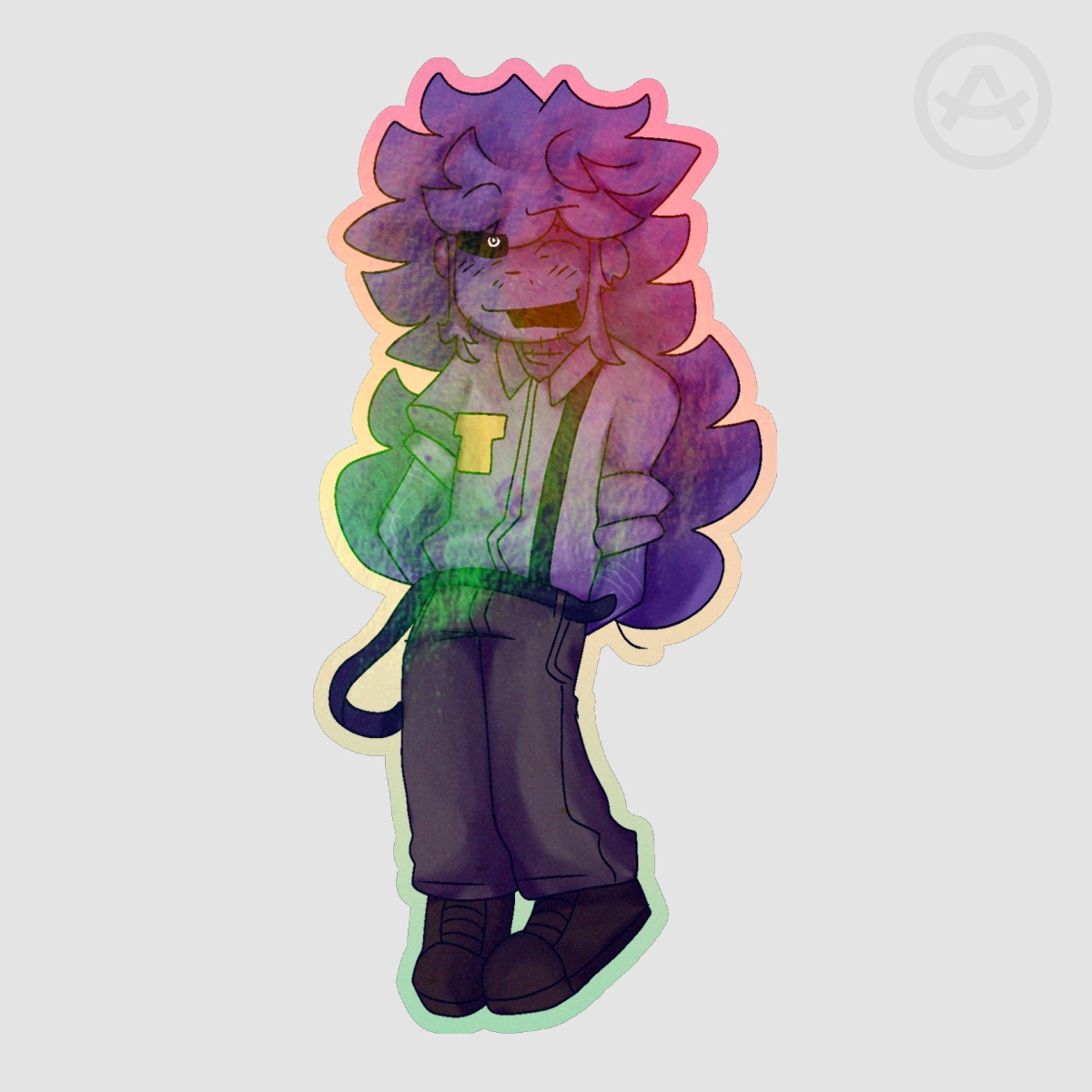 DAVE DSAF Colored Edge Die Cut Stickers