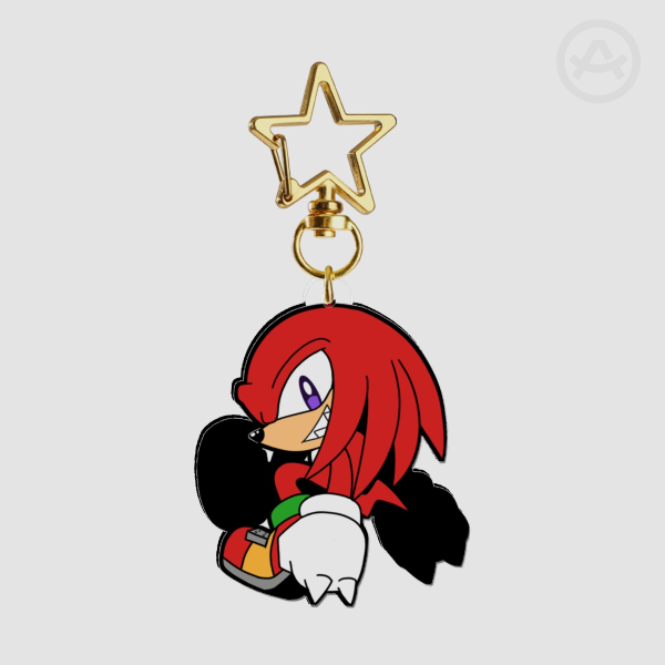 Knuckles Clear Acrylic Keychain