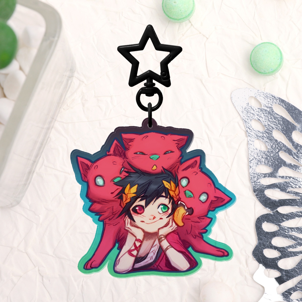 Zag and Cerberus Keychain