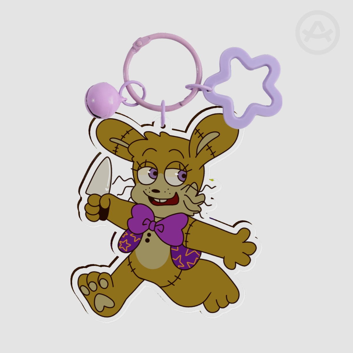 GLITCHTRAP Clear Acrylic Keychain