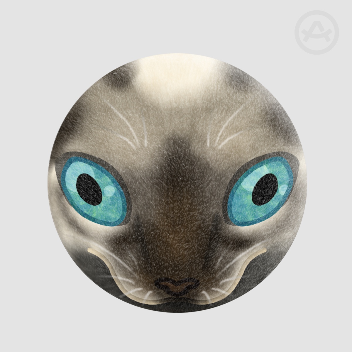 No Thoughts Cat (Siamese) | Pin