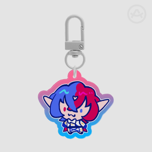 Male Alear Clear Acrylic Keychain