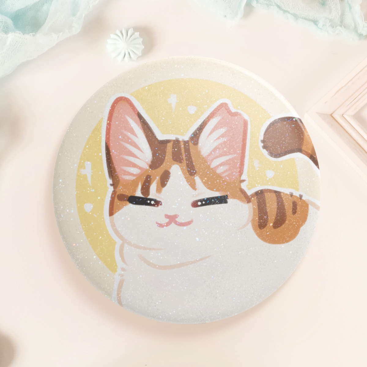 Sushi button pin