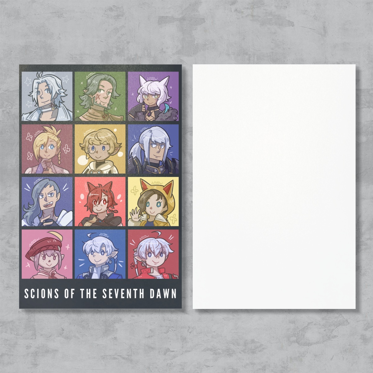 FFXIV - Scions of the Seventh Dawn postcard print