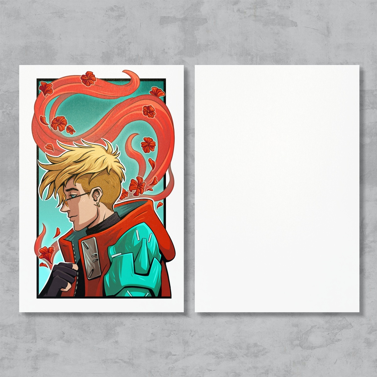 Geraniums mini print