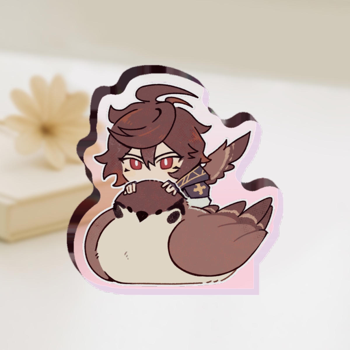 Bird buddy acrylic standee