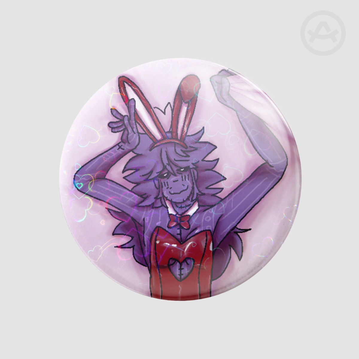 Bunny dave.... Badge (Button Pin)