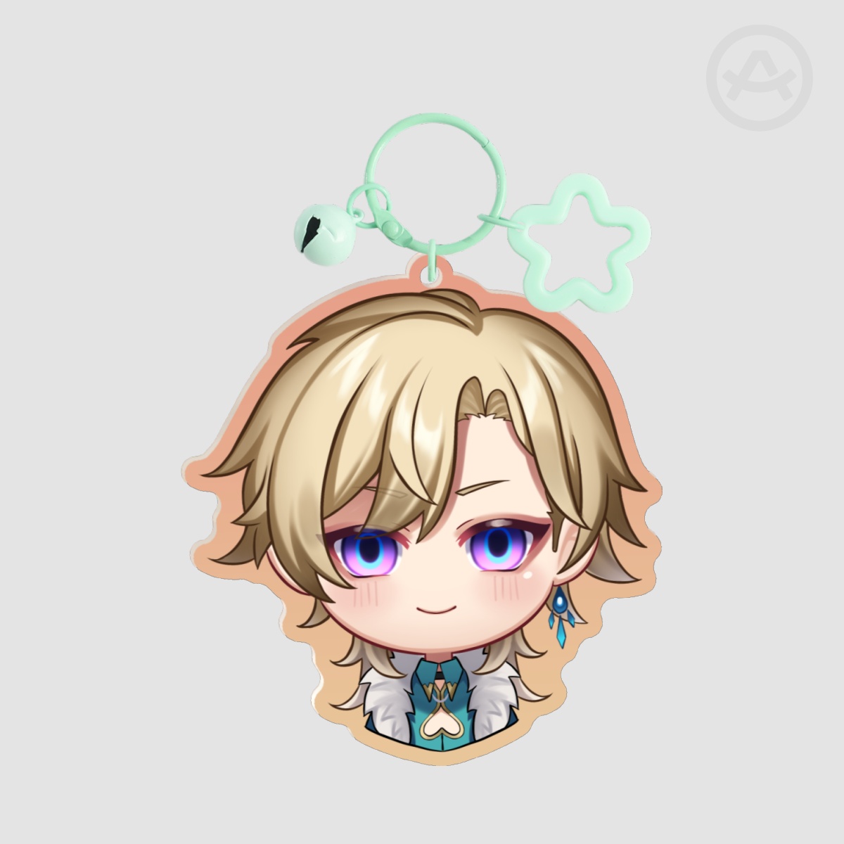 [HSR] Aventurine - Broken Glass Acrylic Charm